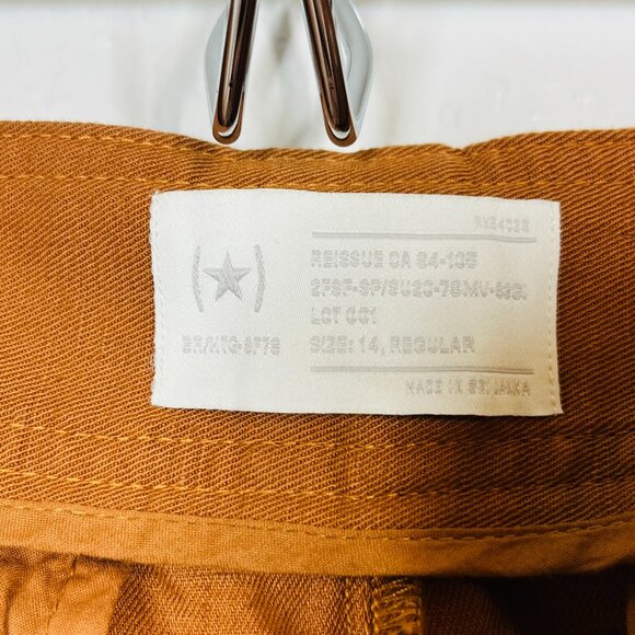 Banana Republic Rust Orange Tapered High Rise Cargo Pants - Picture 3 of 10